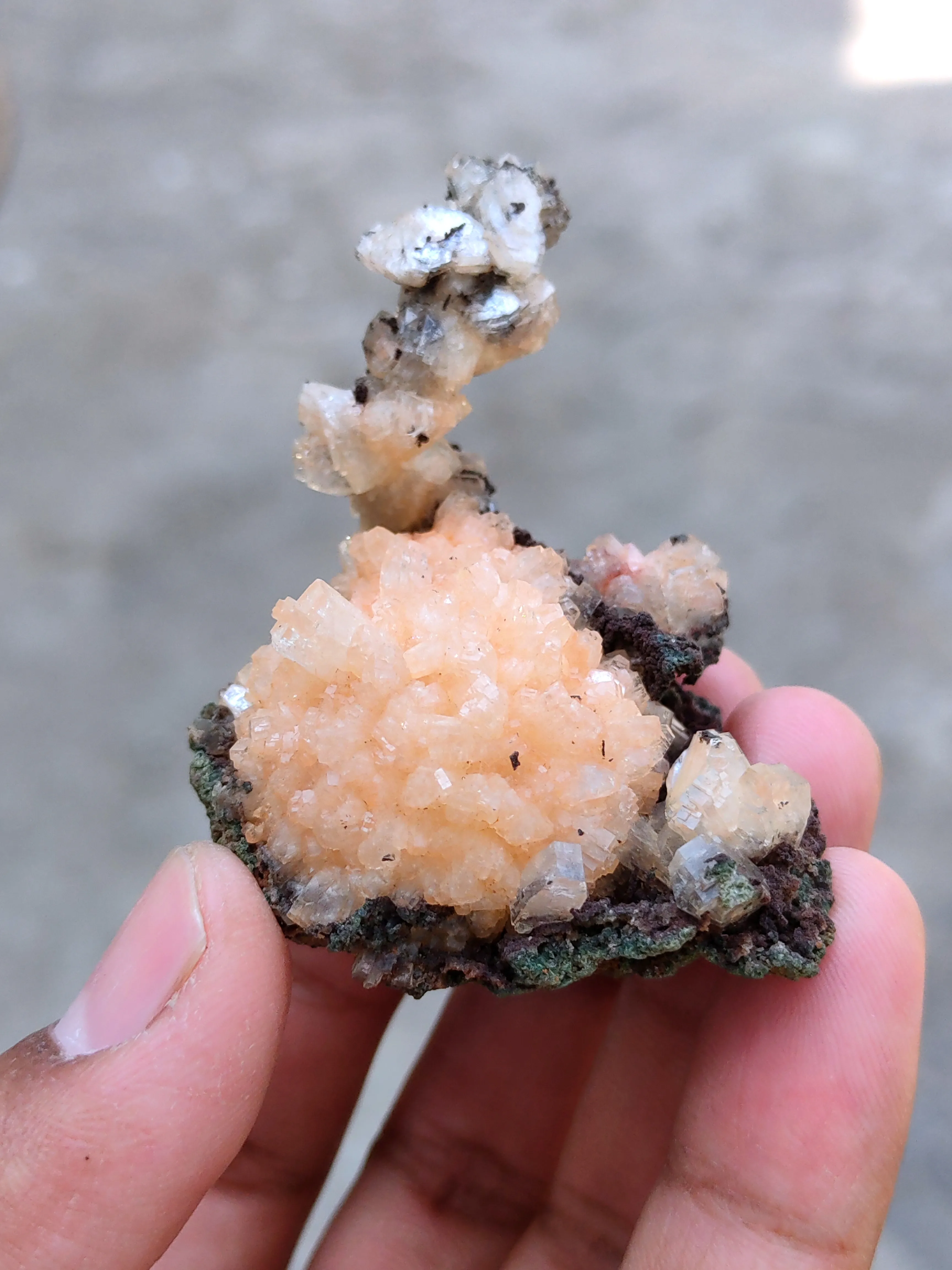 Heulandite Ball with Heulandite coral - image 3