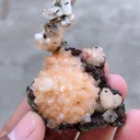 Heulandite Ball with Heulandite coral - image 5