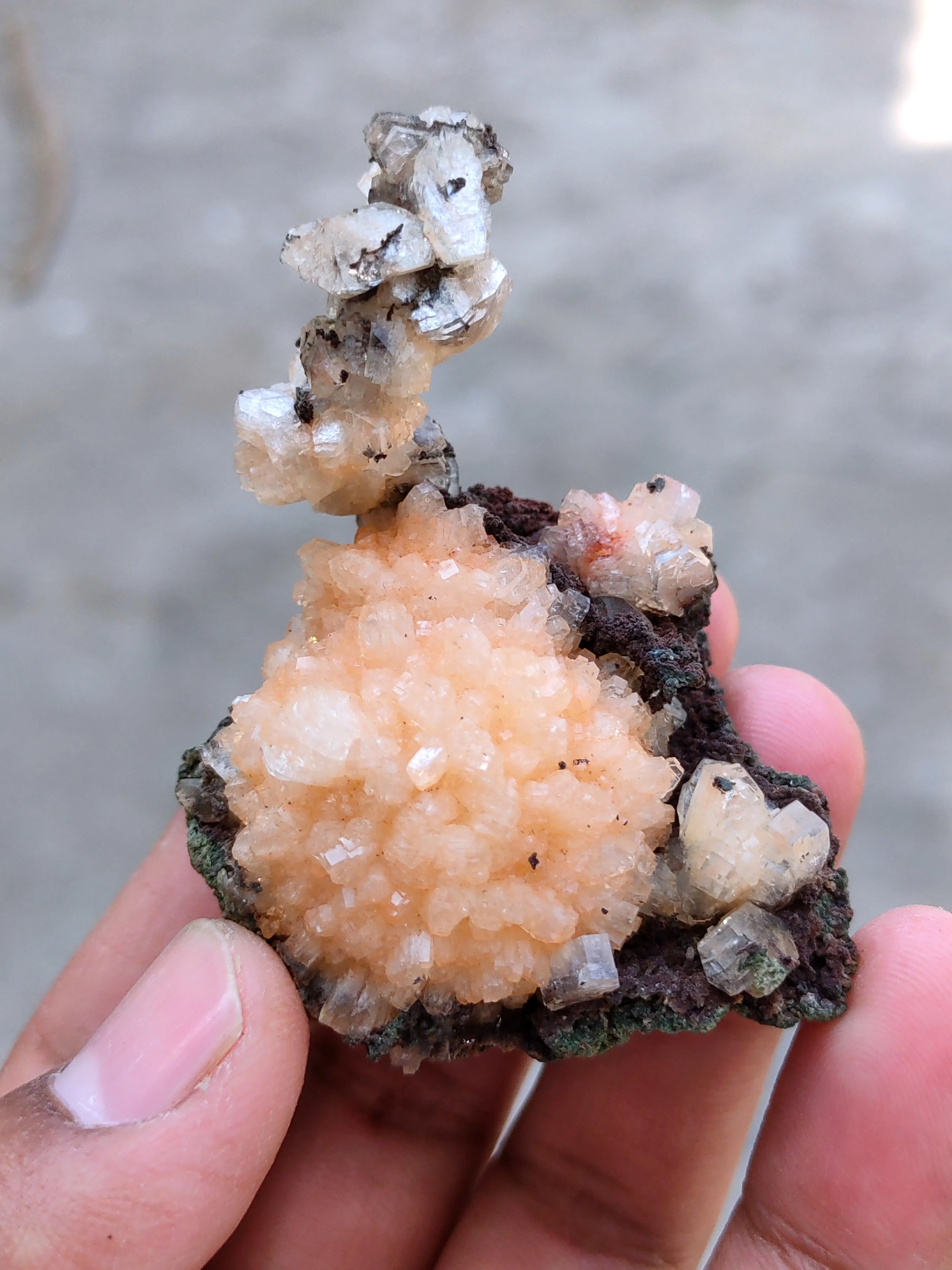 Heulandite Ball with Heulandite coral - image 5