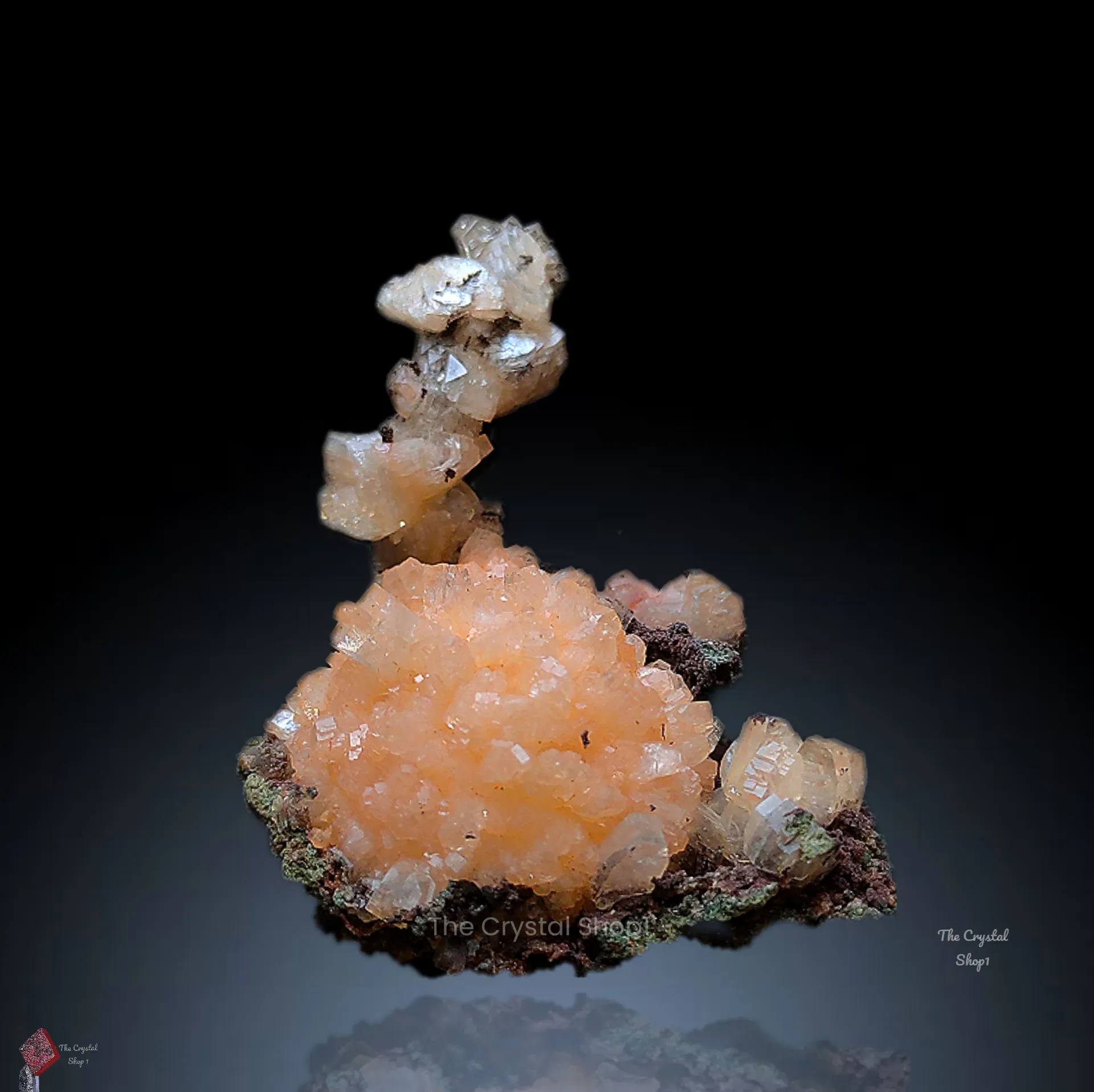 Heulandite Ball with Heulandite coral - image 1