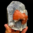 Heulandite Bow on Chalcedony Matrix Natural Mineral Specimen - image 3