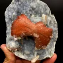 Heulandite Bow on Chalcedony Matrix Natural Mineral Specimen - image 4