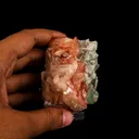 Heulandite Bow with Calcite and Apophyllite Natural Mineral Specimen - image 4