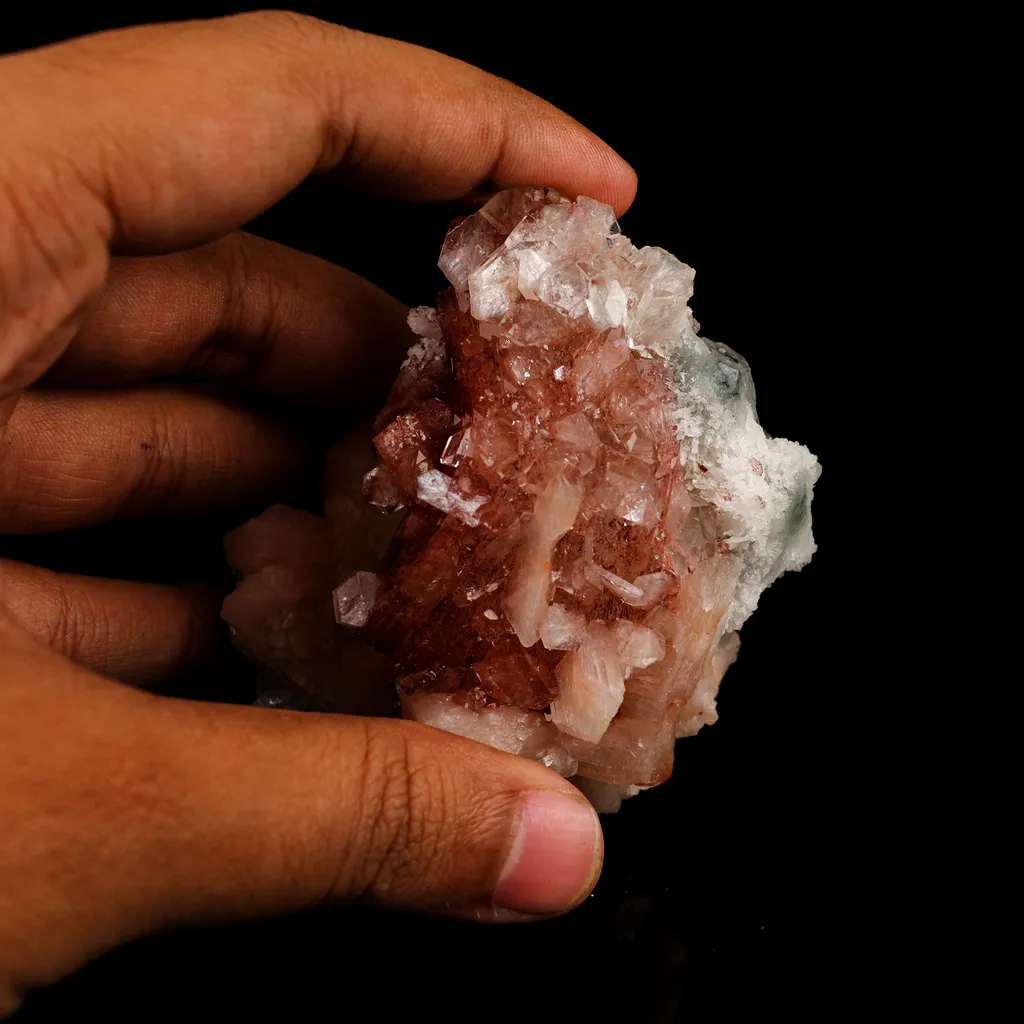 Heulandite Bow with Stilbite Natural Mineral Specimen - image 5