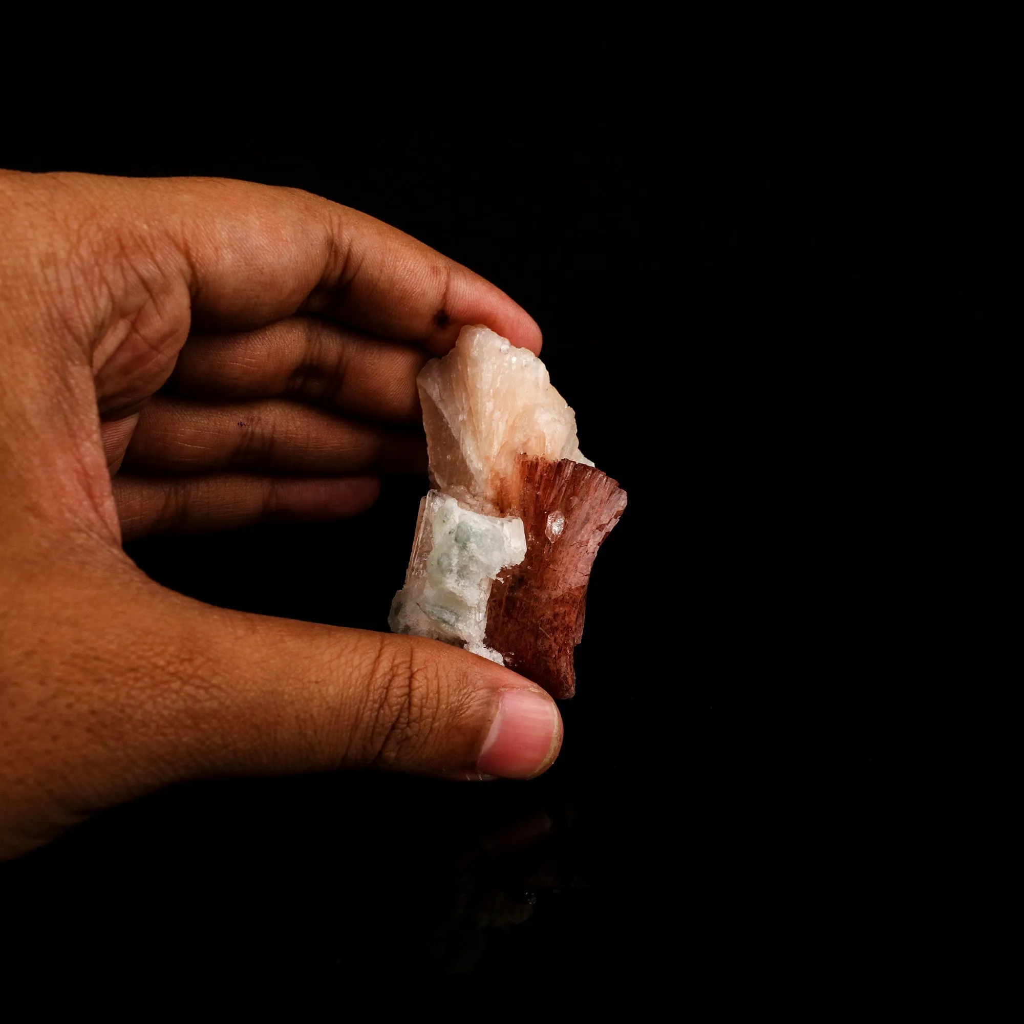 Heulandite Bow with Stilbite Natural Mineral Specimen - image 5