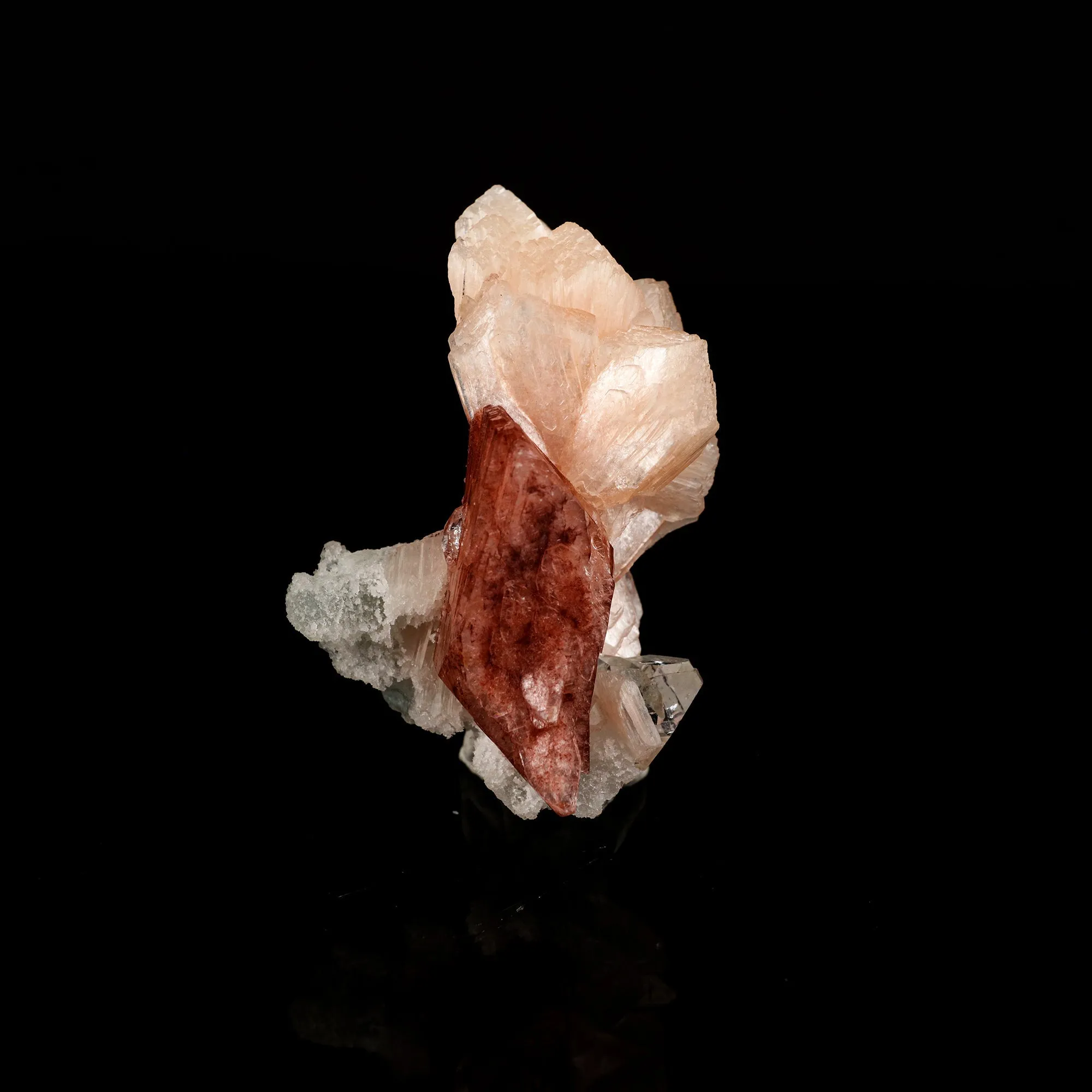 Heulandite Bow with Stilbite Natural Mineral Specimen - image 1
