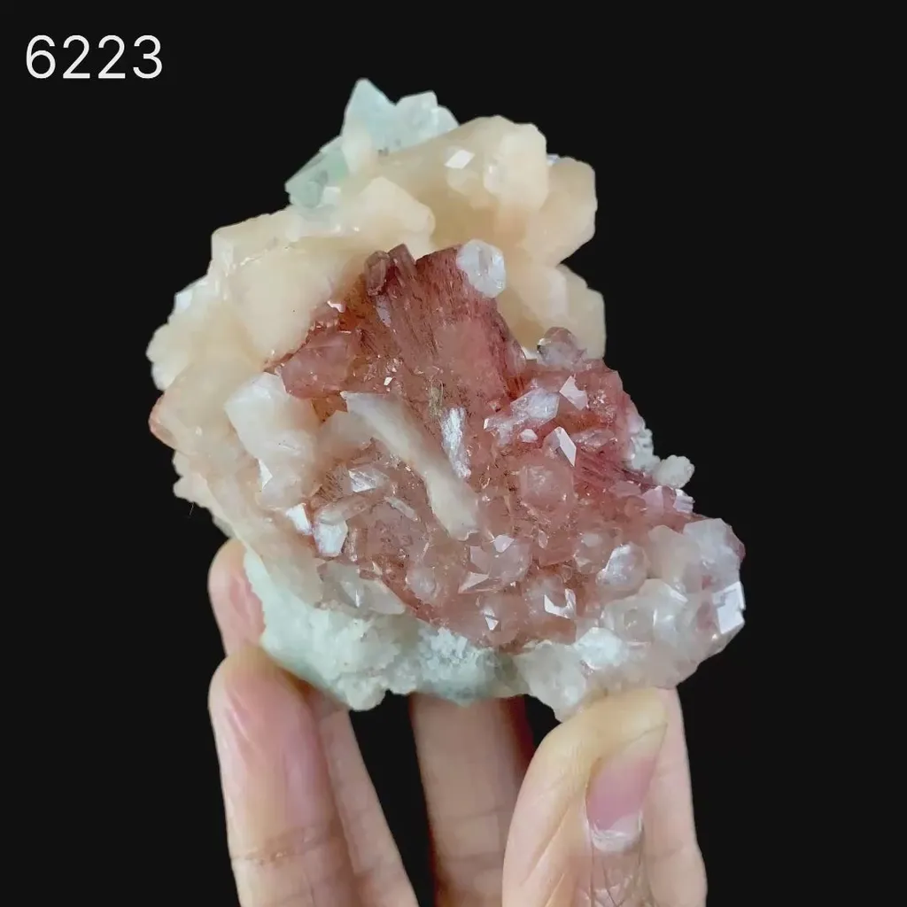 Heulandite Bow with Stilbite Natural Mineral Specimen - image 6