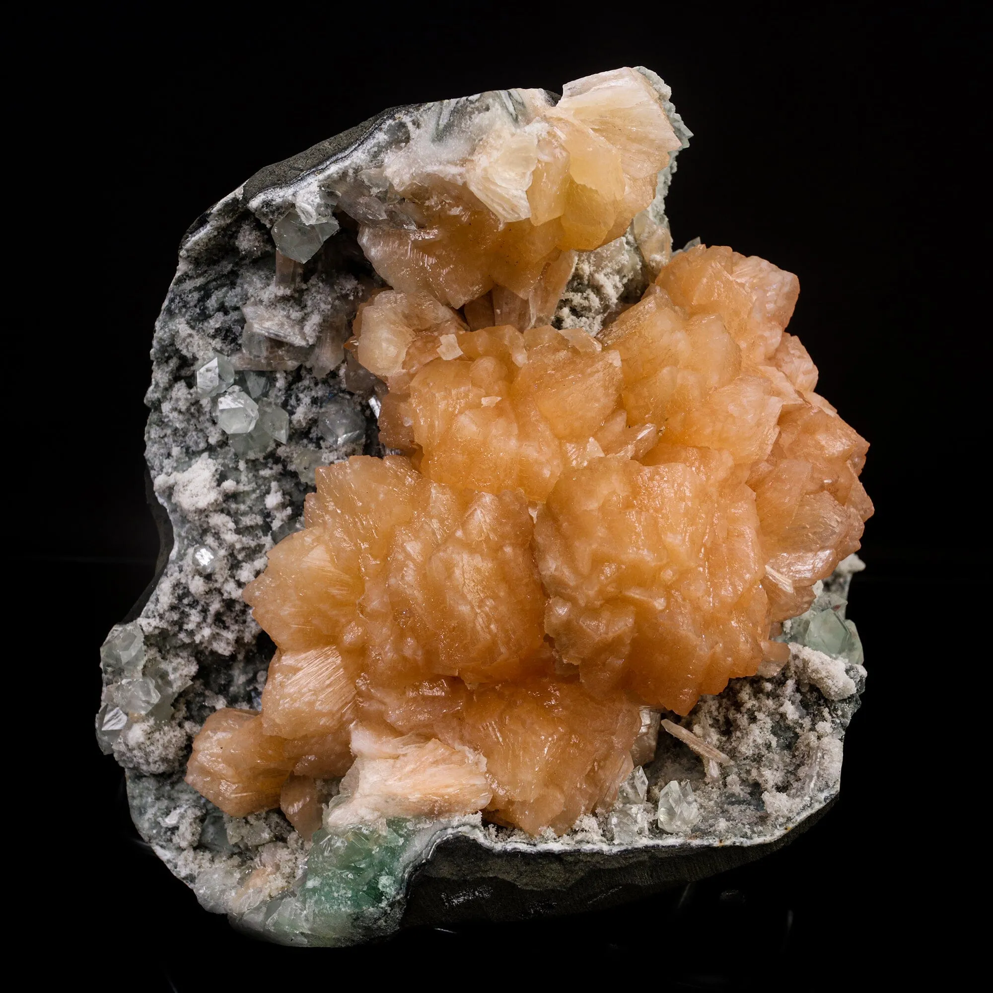 Heulandite Bow with Stilbite Natural Mineral Specimen - image 3