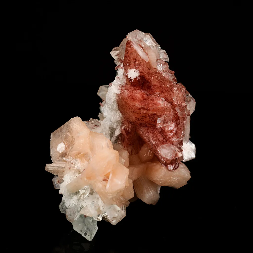 Heulandite Bow with Stilbite Natural Mineral Specimen image