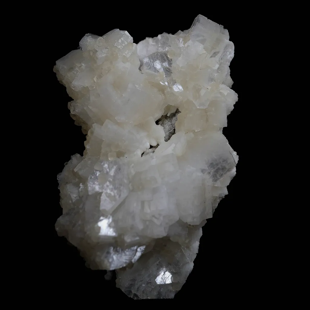 Heulandite, Calcite with Mordenite Natural Mineral Specimen image