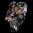 Heulandite Crysals with Stilbite on Chalcedony Natural Mineral Specimen - image 3