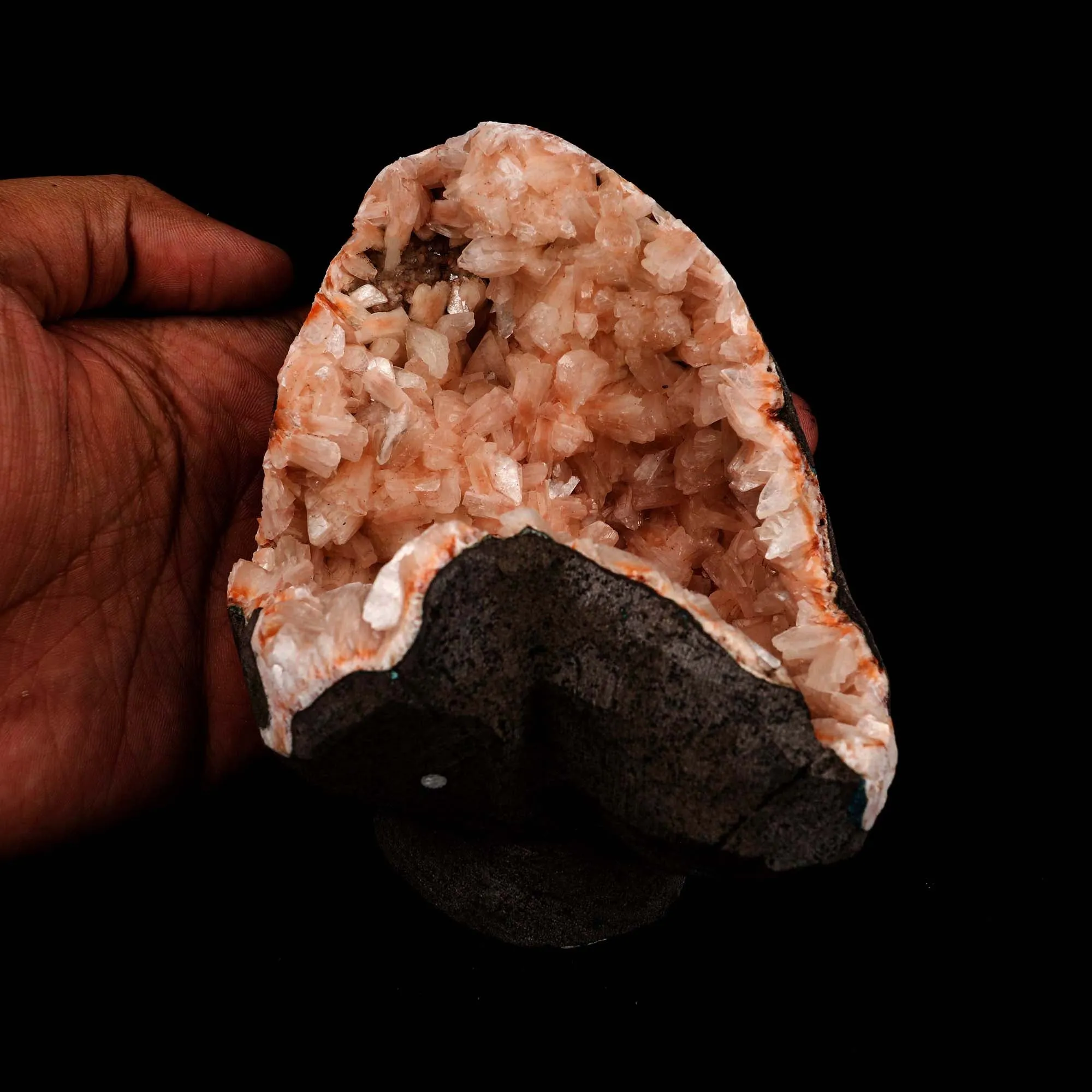 Heulandite Crystal Geode Natural Mineral Specimen - image 5