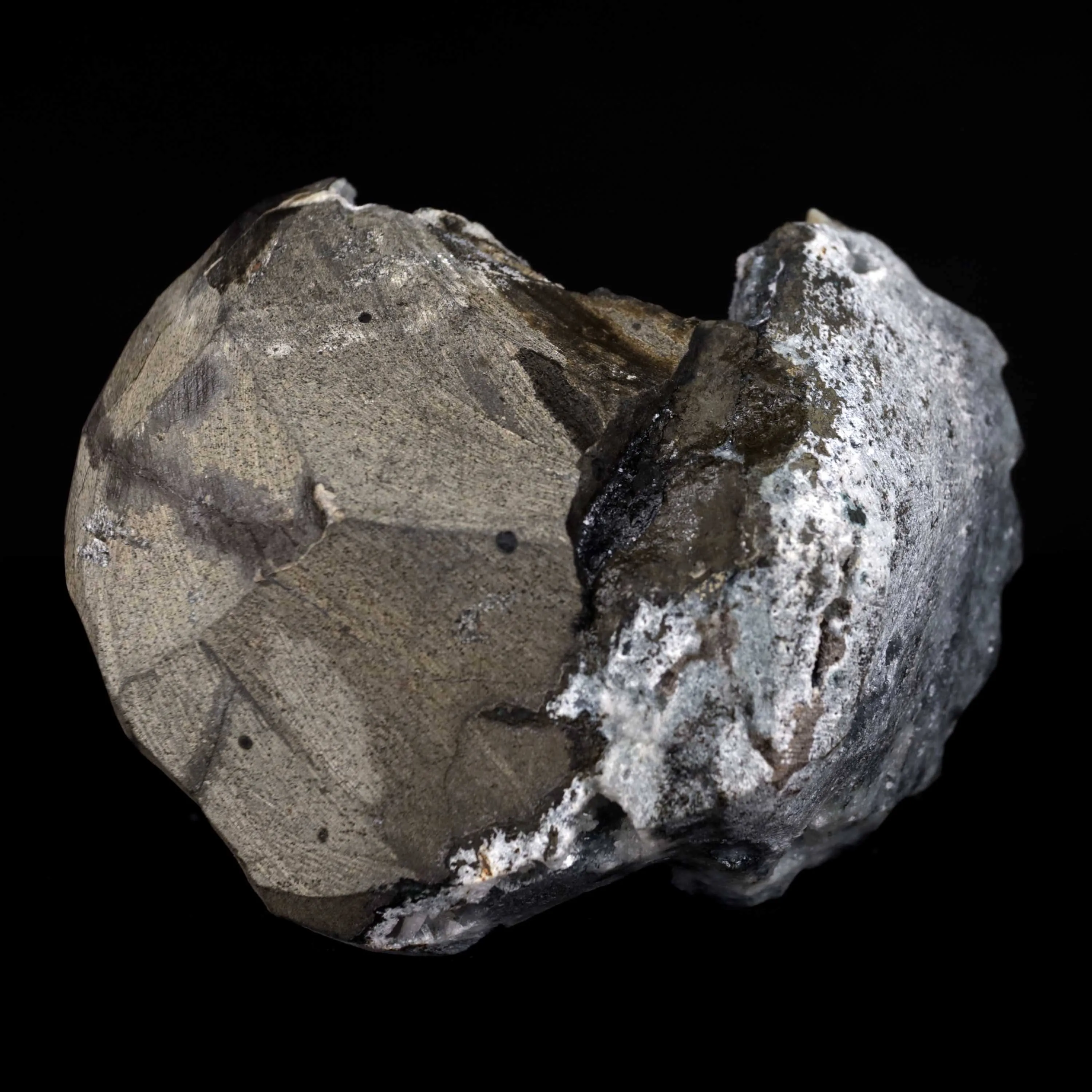 Heulandite Crystal Inside Black Chalcedony Geode Natural Mineral Specimen - image 7