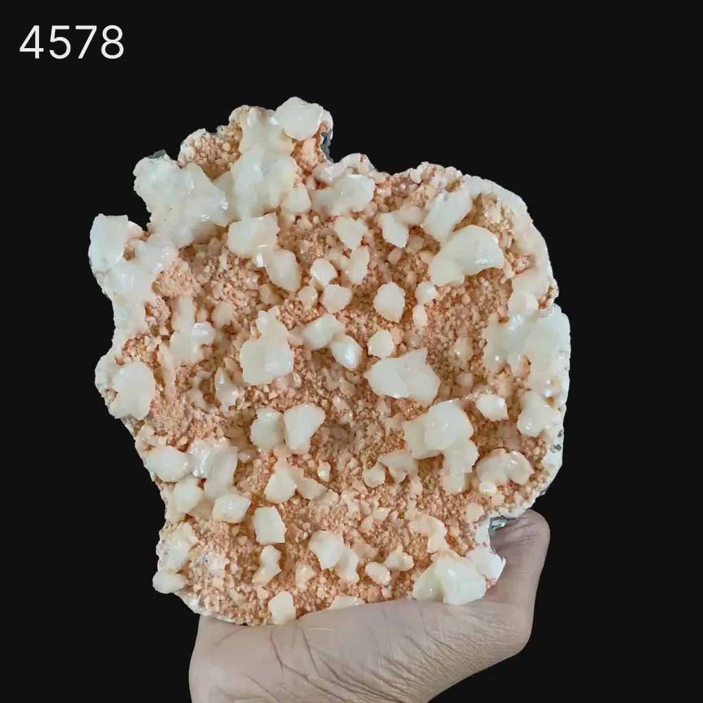 Heulandite Crystals on Brown Matrix Natural Mineral Specimen - image 6