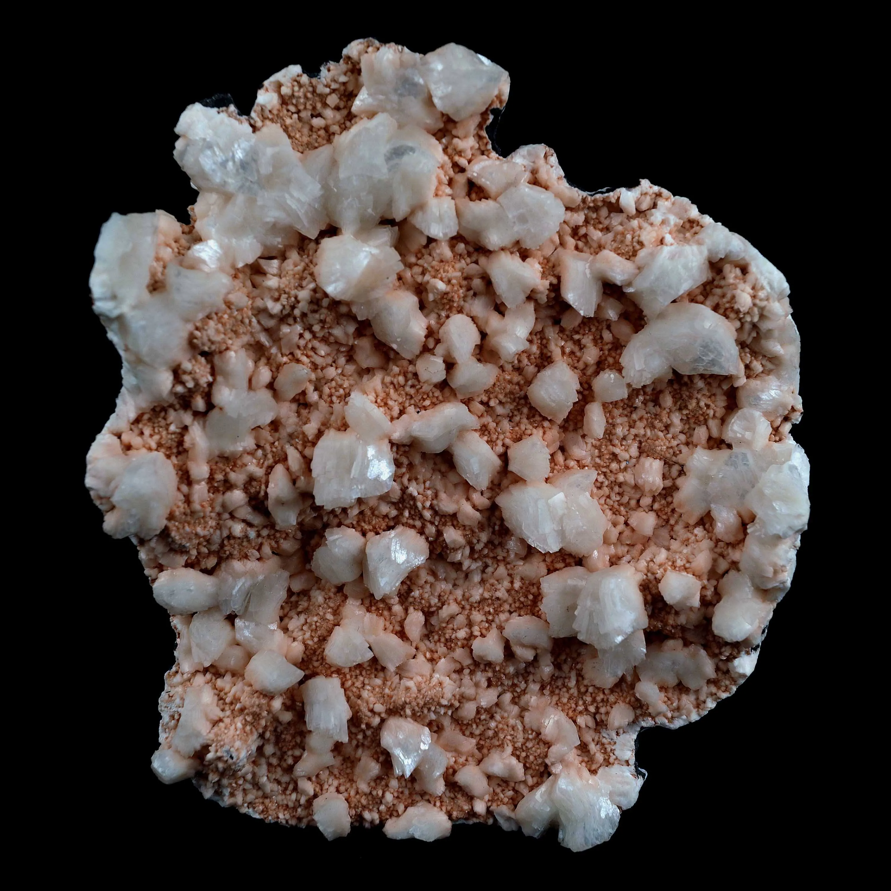 Heulandite Crystals on Brown Matrix Natural Mineral Specimen - image 1