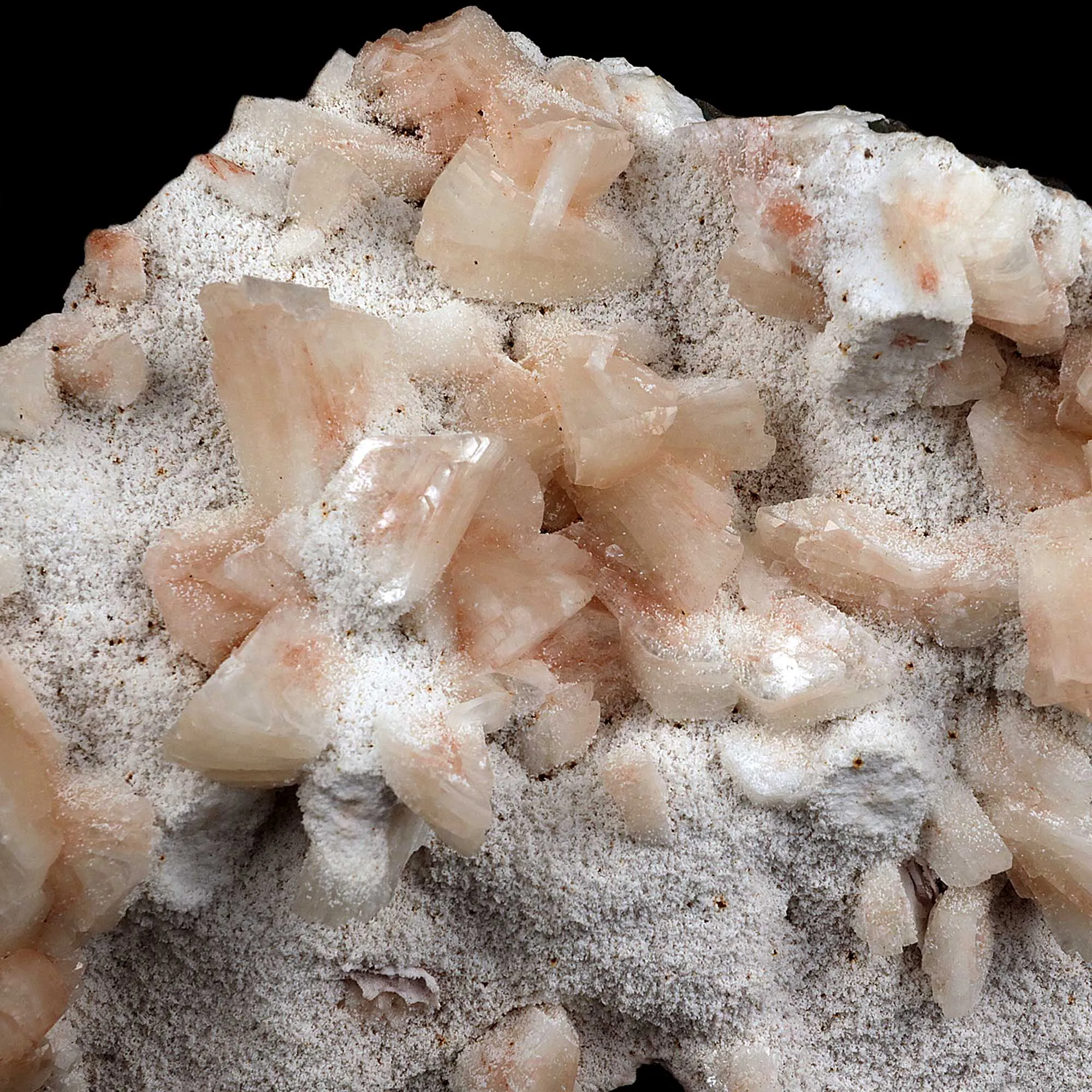 Heulandite crystals on Mordenite Natural Mineral Specimen - image 4
