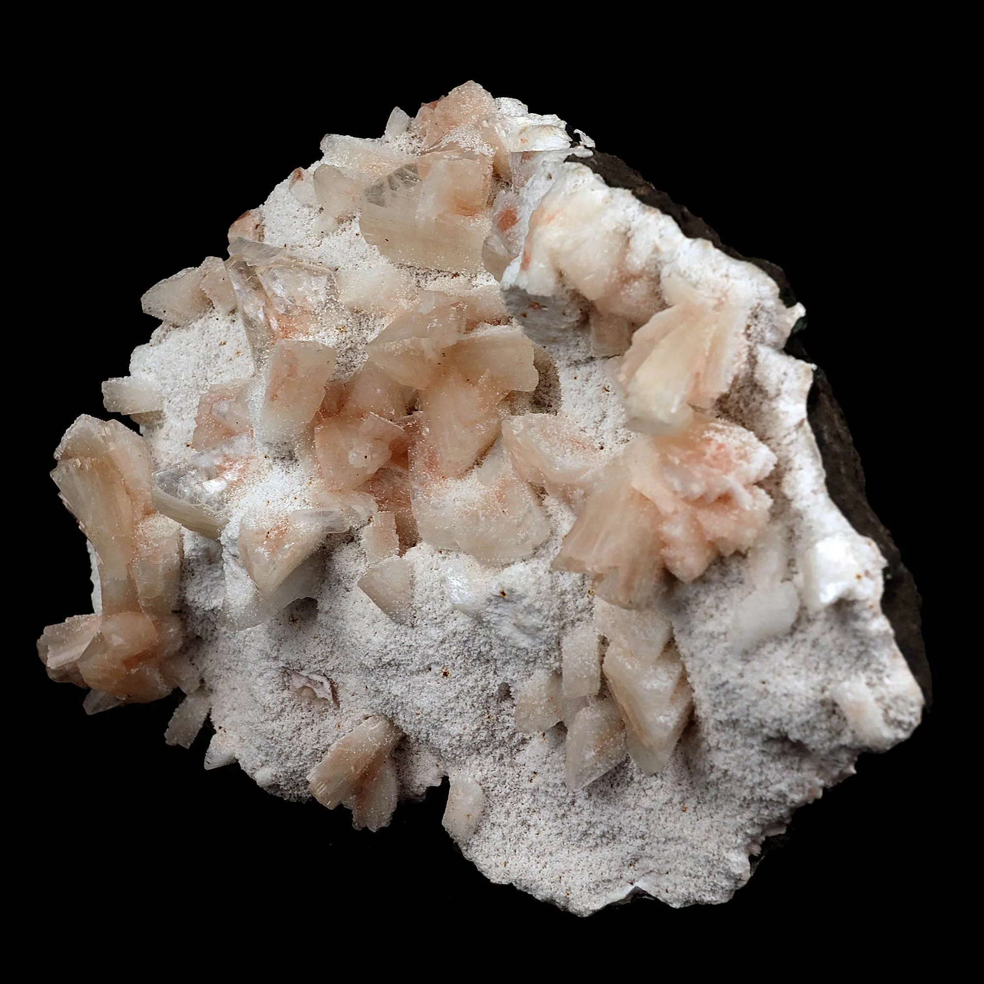 Heulandite crystals on Mordenite Natural Mineral Specimen - image 2