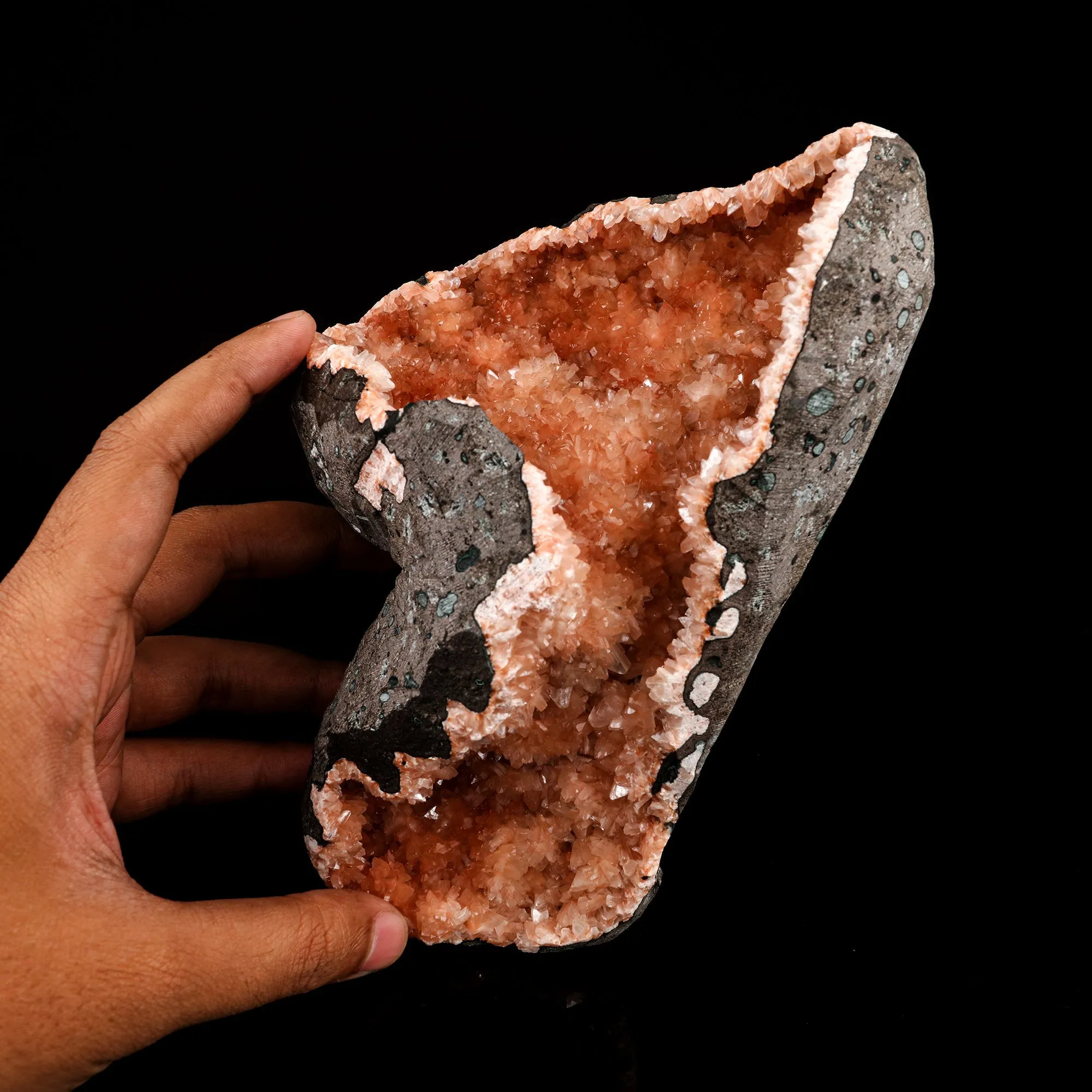 Heulandite Geode Free Standing Natural Mineral Specimen - image 5