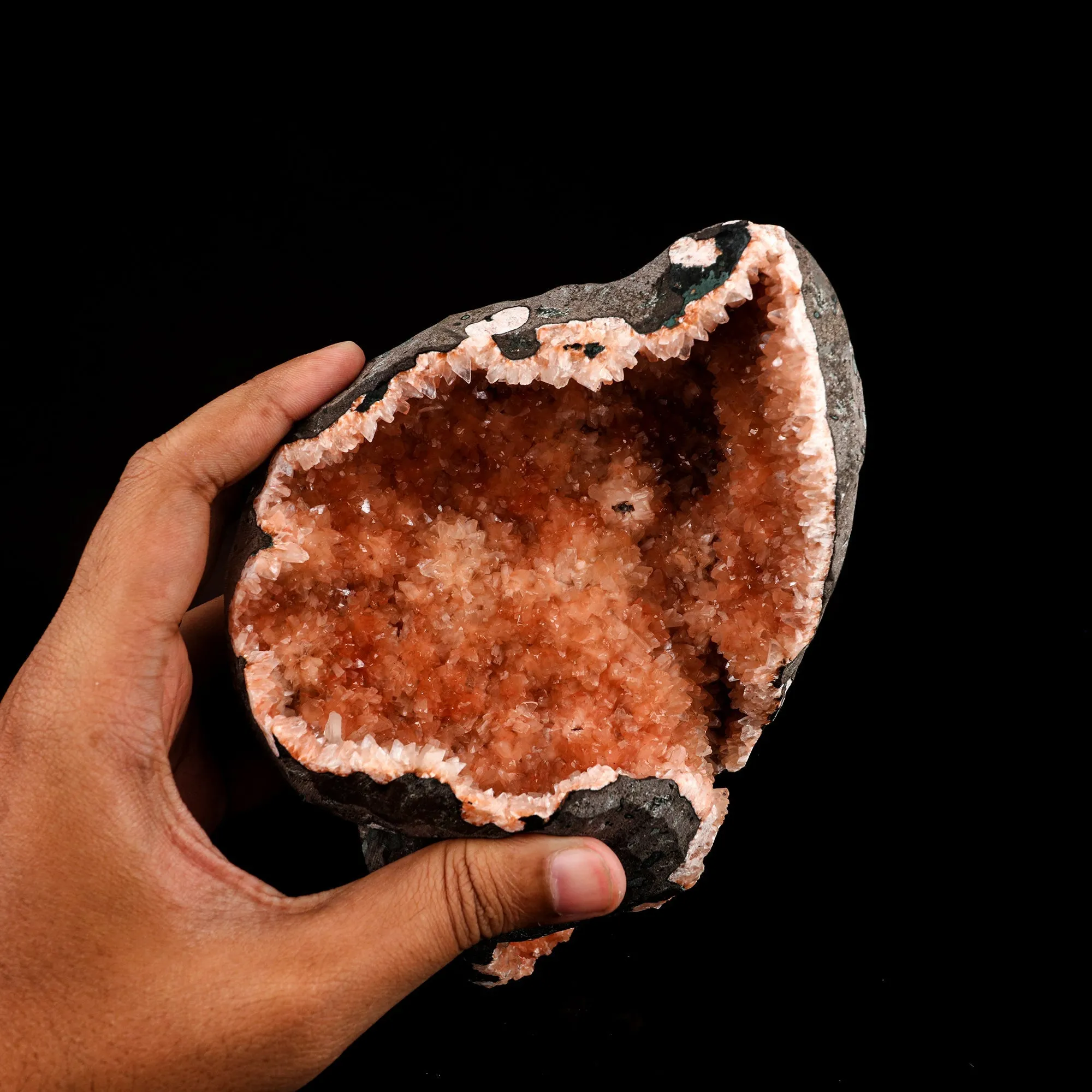 Heulandite Geode Free Standing Natural Mineral Specimen - image 7