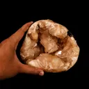 Heulandite in Stilbite geode Natural Mineral Specimen - image 4