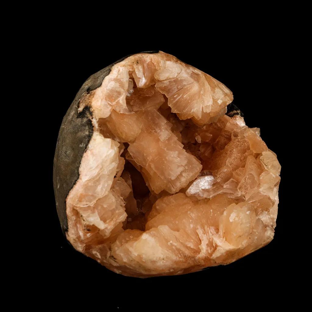 Heulandite in Stilbite geode Natural Mineral Specimen - image 3