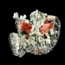 Heulandite on Blue Chalcedony  – Rare Natural Indian Zeolite Mineral Specimen from Maharashtra DKT77 - image 1