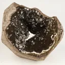 Heulandite on Chalcedony geode Natural Mineral Specimen - image 1