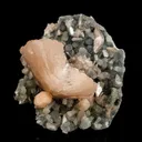 Heulandite Petals in Chalcedony geode Free Standing Natural Mineral Specimen - image 1
