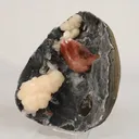 Heulandite Petals with Stilbite in Chalcedony geode Natural Mineral Specimen - image 3