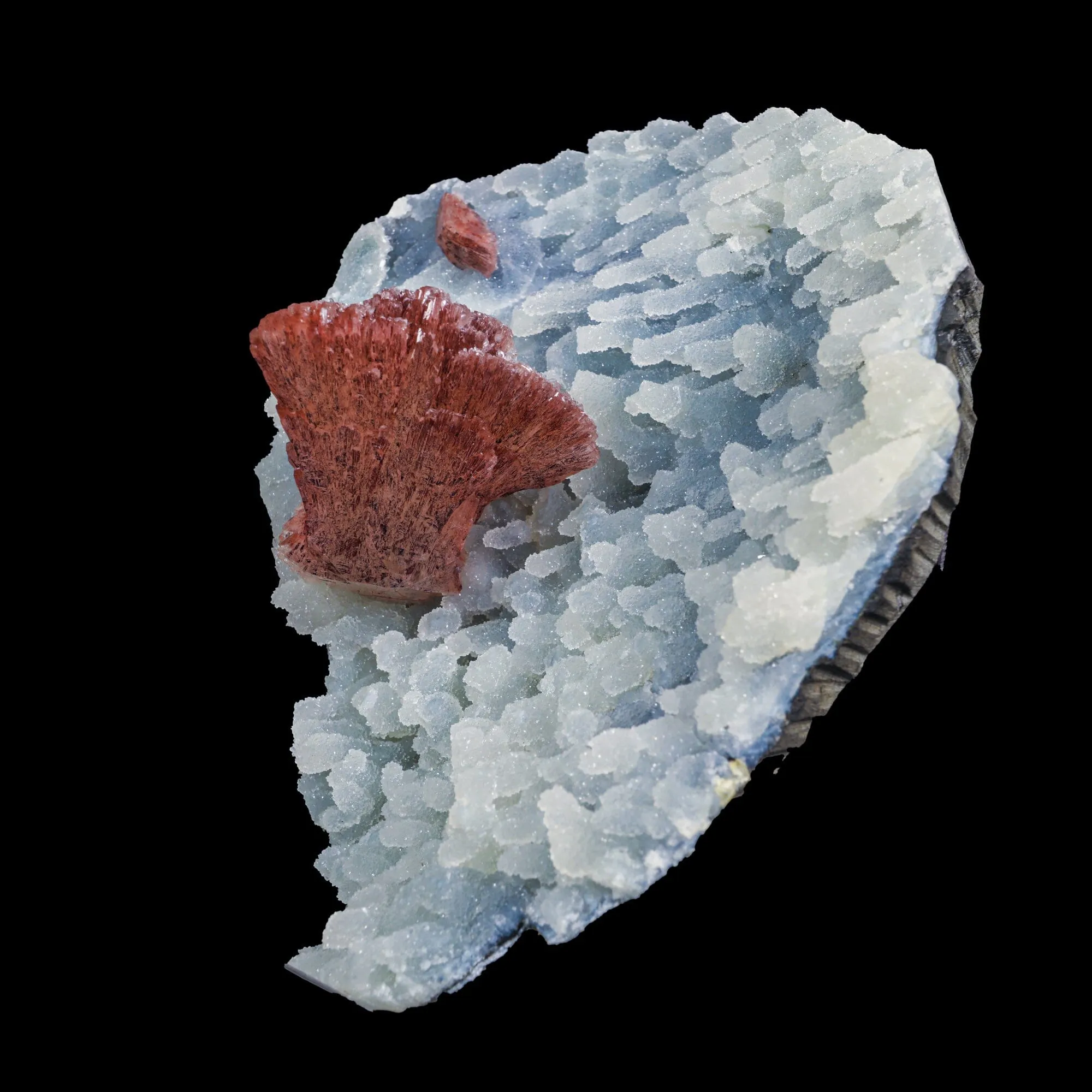 Heulandite With Chalcedony Natural Mineral Specimen - image 3