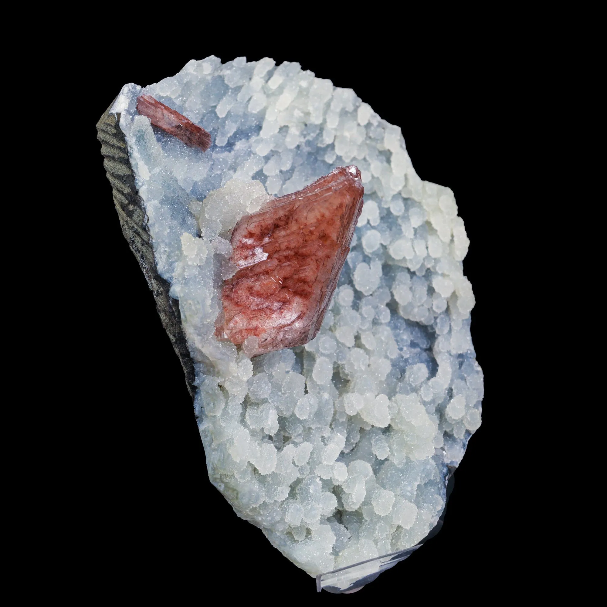 Heulandite With Chalcedony Natural Mineral Specimen - image 2