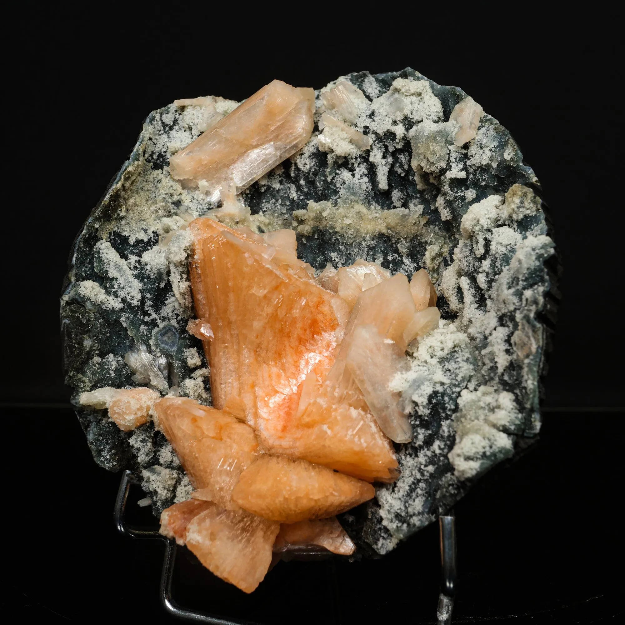 Heulandite with Chalcedony Natural Mineral Specimen - image 2