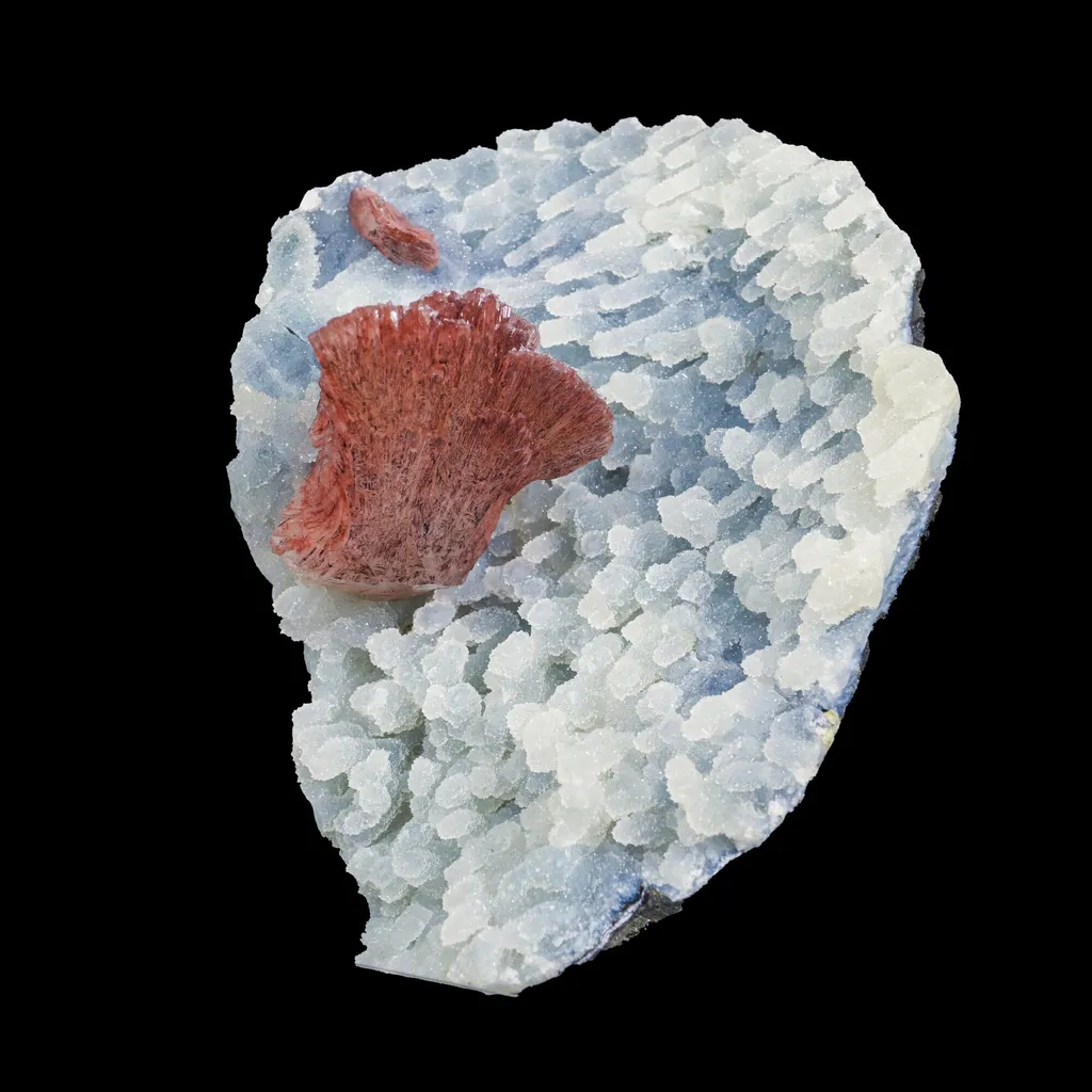 Heulandite With Chalcedony Natural Mineral Specimen image