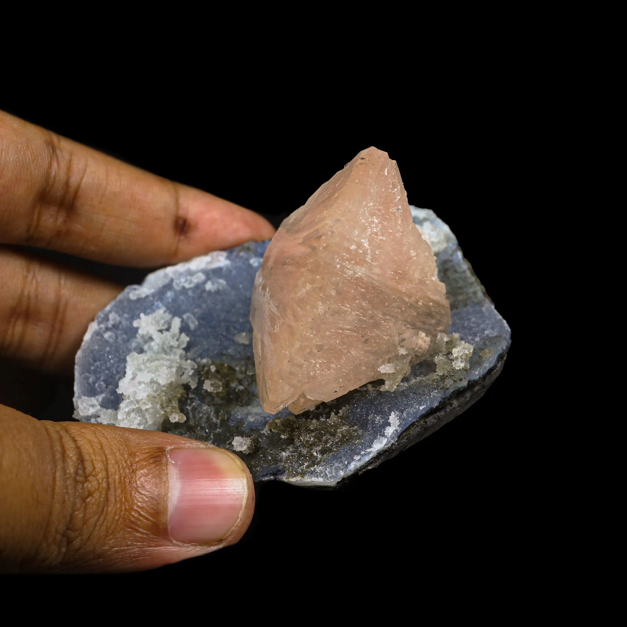 Heulandite with Chalcedony Natural Mineral Specimen USA - image 7