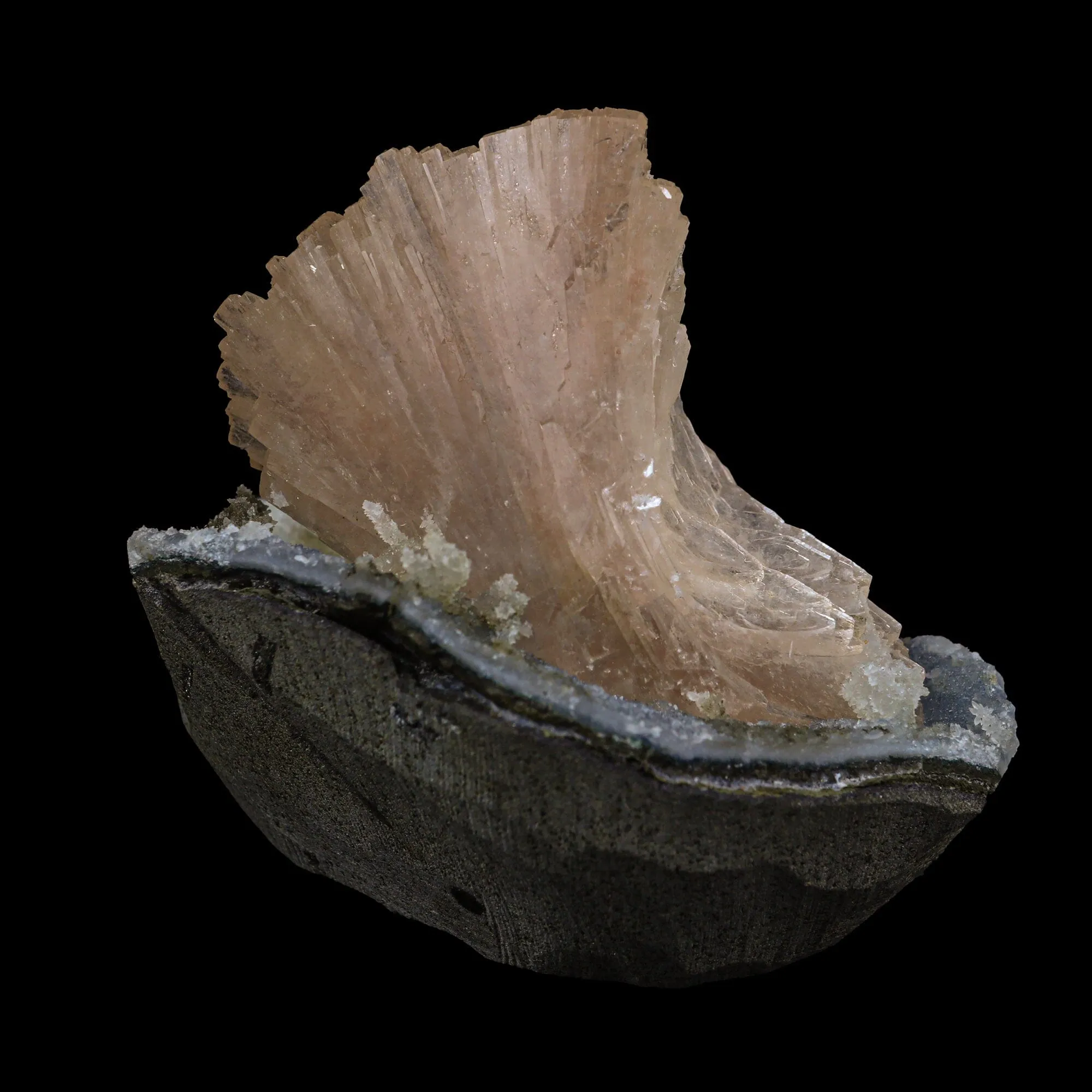 Heulandite with Chalcedony Natural Mineral Specimen USA - image 5