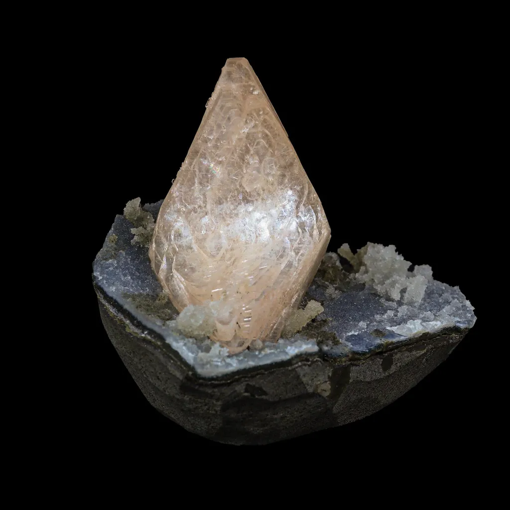 Heulandite with Chalcedony Natural Mineral Specimen USA image