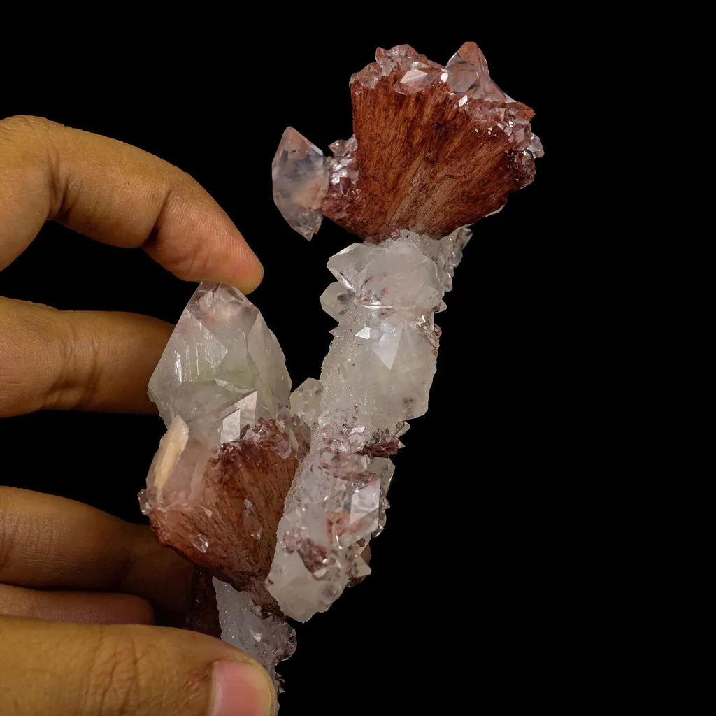 Heulandite With Coated Calcite  Find Natural Mineral Specimen image