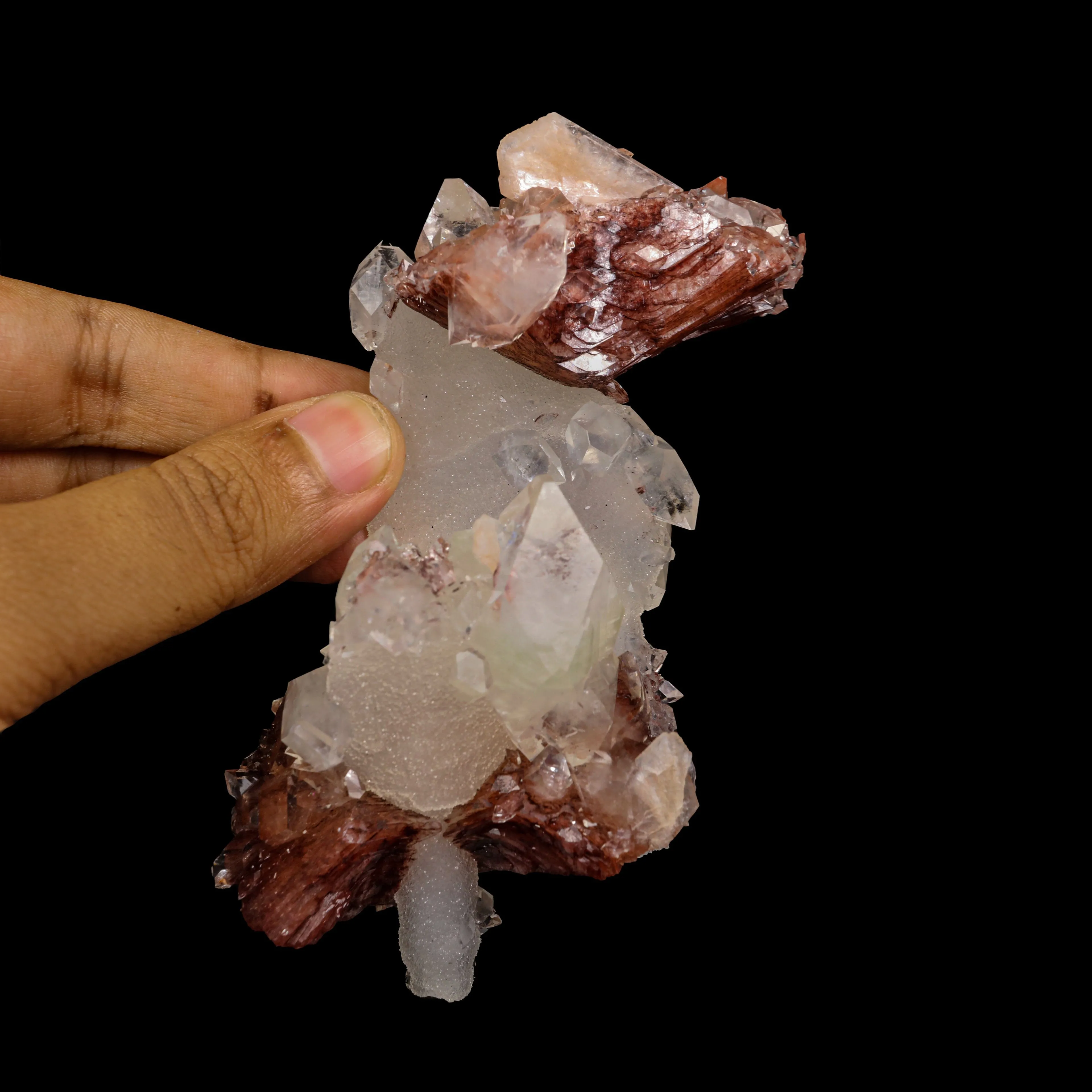 Heulandite With Coated Calcite  Find Natural Mineral Specimen - image 5