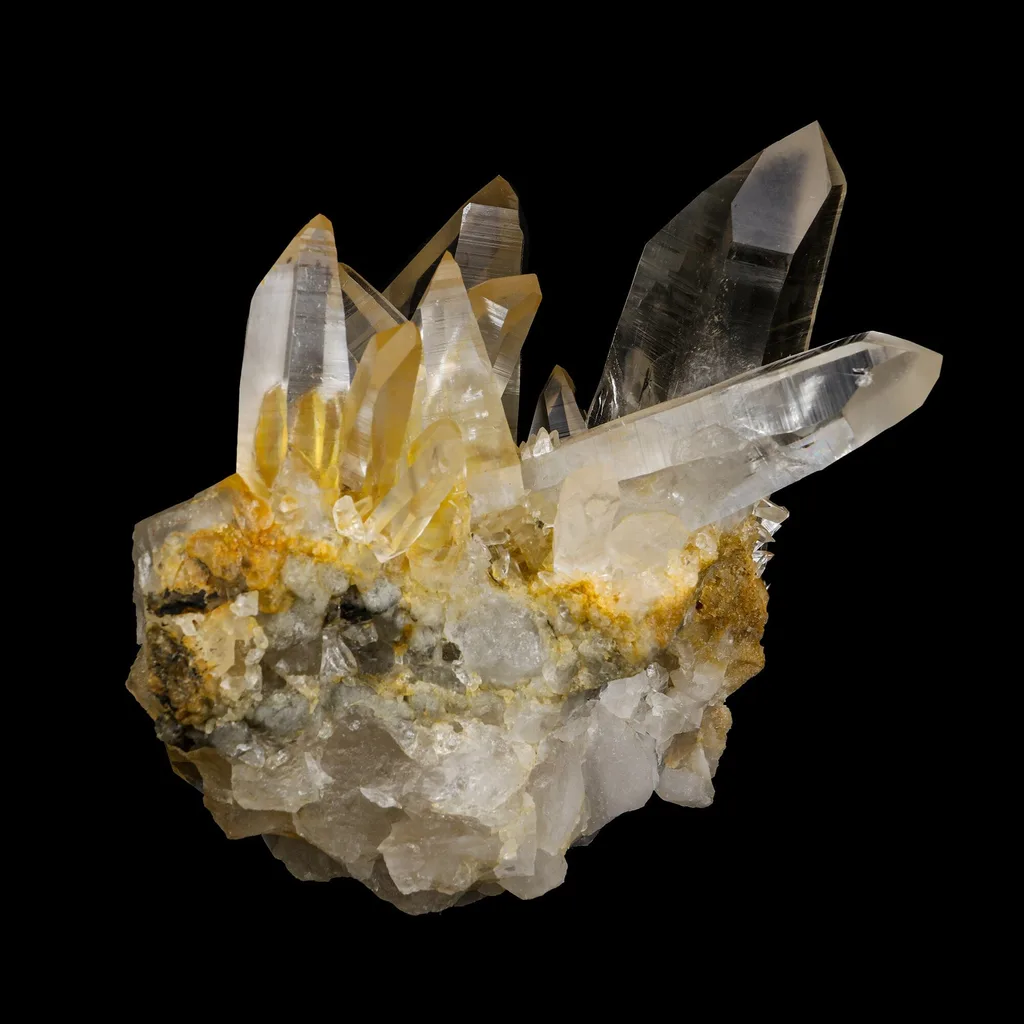 High-Clarity Himalayan Clear Quartz Crystal Cluster – Terminated Lemurian-Style Points  – - image 4