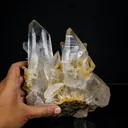 High-Clarity Himalayan Clear Quartz Crystal Cluster – Terminated Lemurian-Style Points  – - image 5