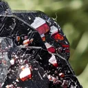 High luster Hematite with large red Rutile from Cavradi Gorge, Sedrun, Switzerland - image 6