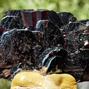 High luster Hematite with large red Rutile from Cavradi Gorge, Sedrun, Switzerland - image 1