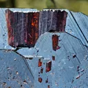 High luster Hematite with large red Rutile from Cavradi Gorge, Sedrun, Switzerland - image 2