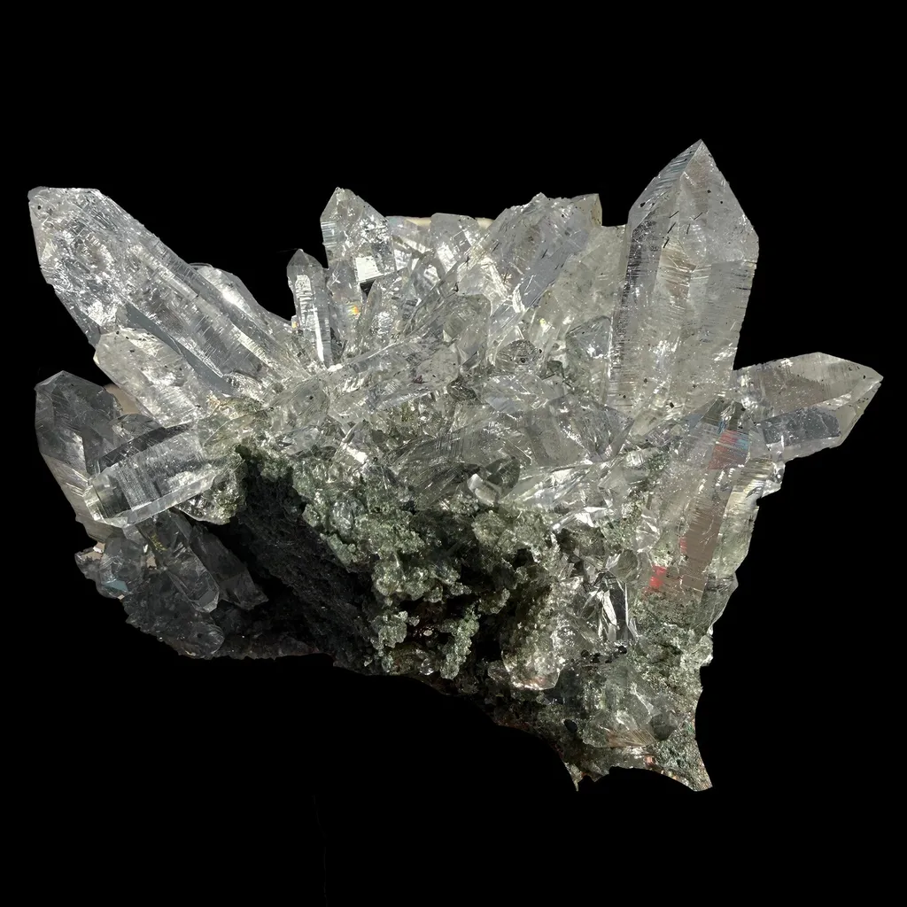 Himalayan Clear Quartz Cluster  Natural Raw Crystal Specimen from India Collector Mineral image