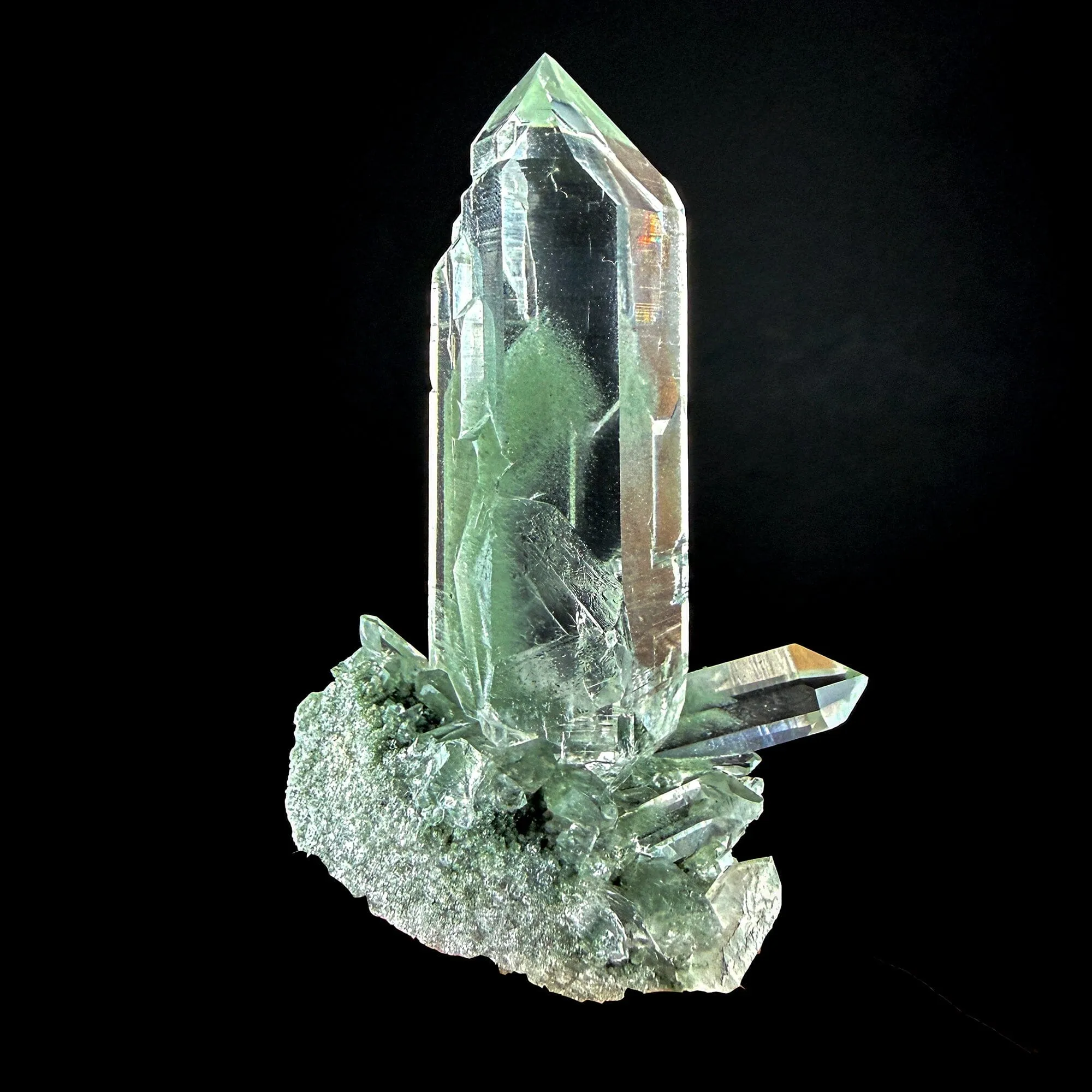 Himalayan Green Phantom Quartz Crystal – Natural Indian Phantom Quartz Point | Collector Grade Raw Mineral Specimen - image 4