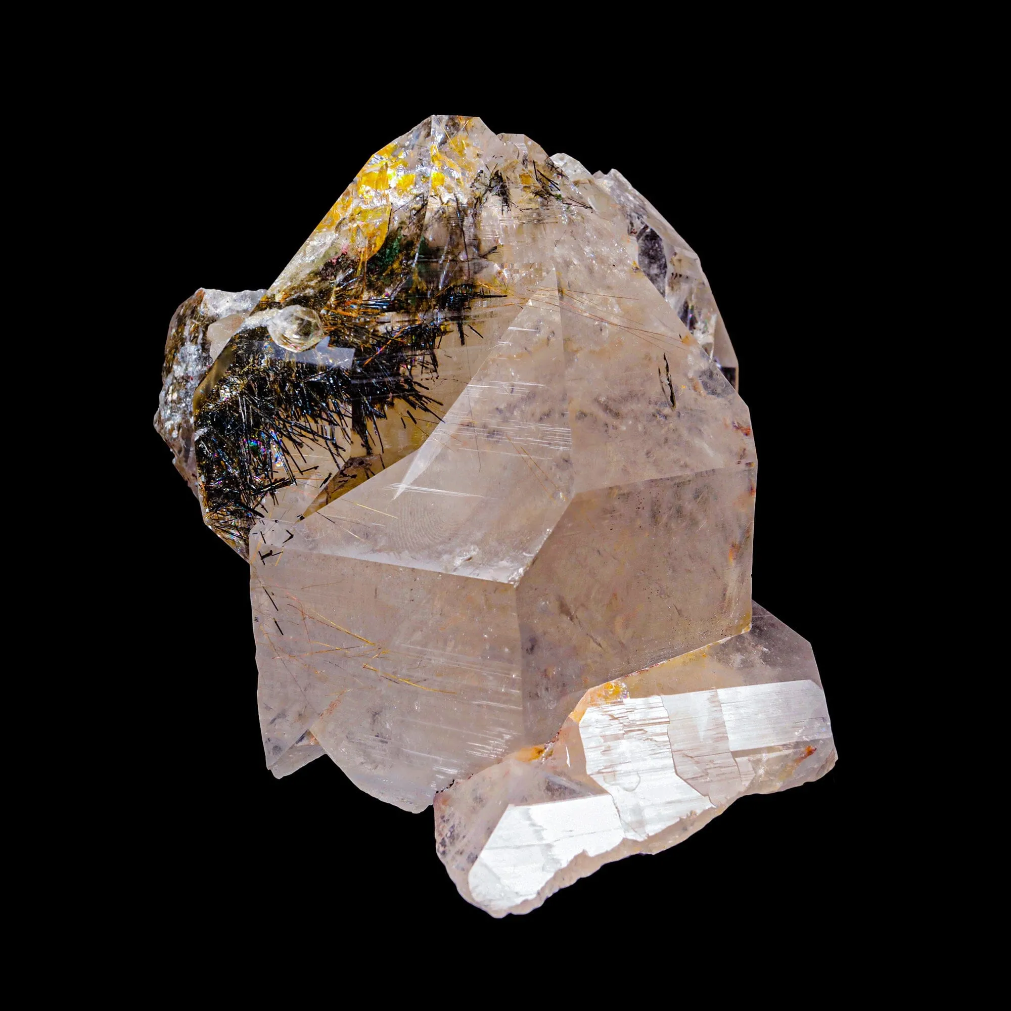 Himalayan Quartz Black Rutile Natural Mineral Specimen USA - image 2