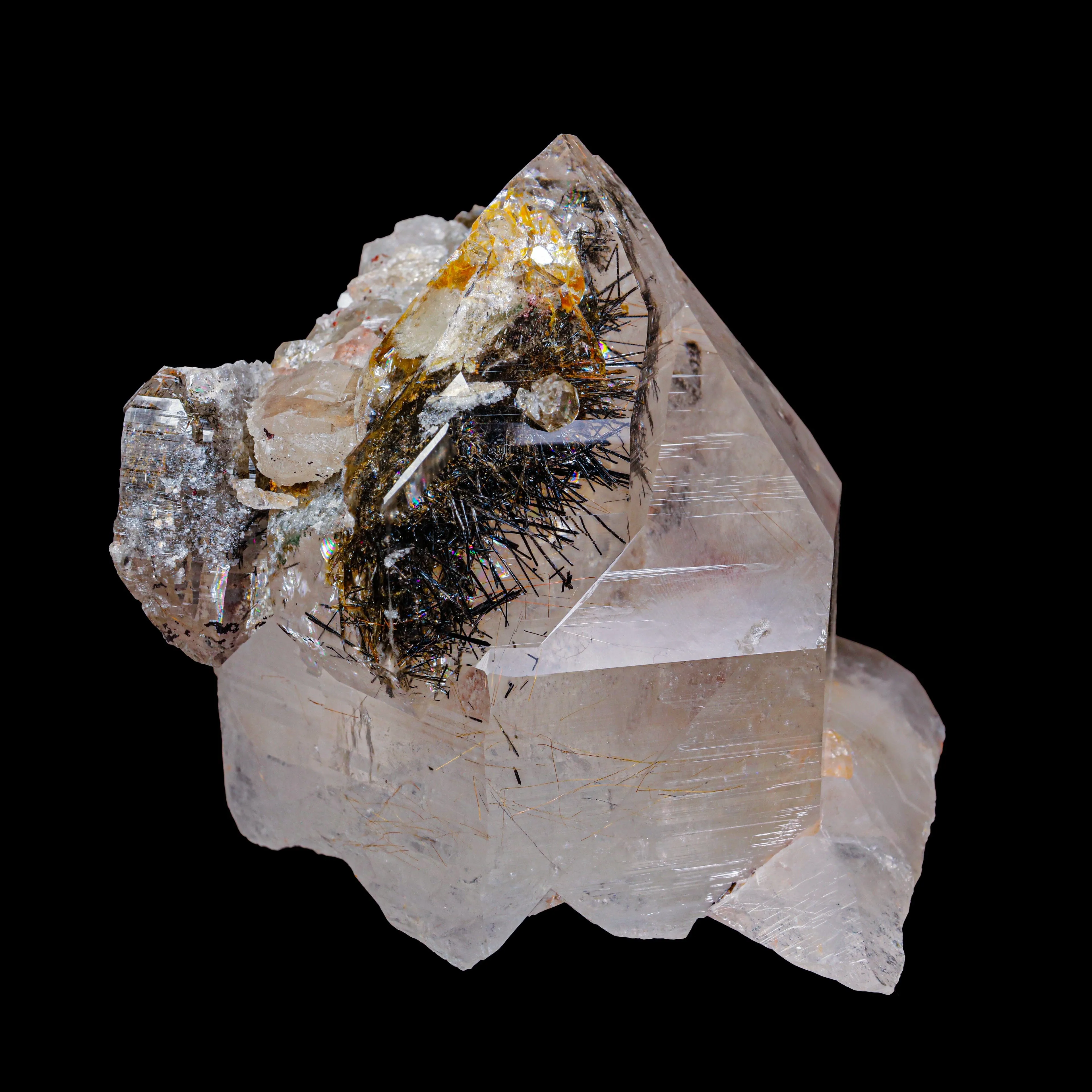 Himalayan Quartz Black Rutile Natural Mineral Specimen USA - image 1