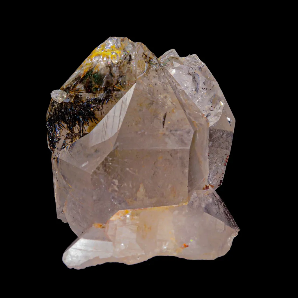 Himalayan Quartz Black Rutile Natural Mineral Specimen USA - image 4