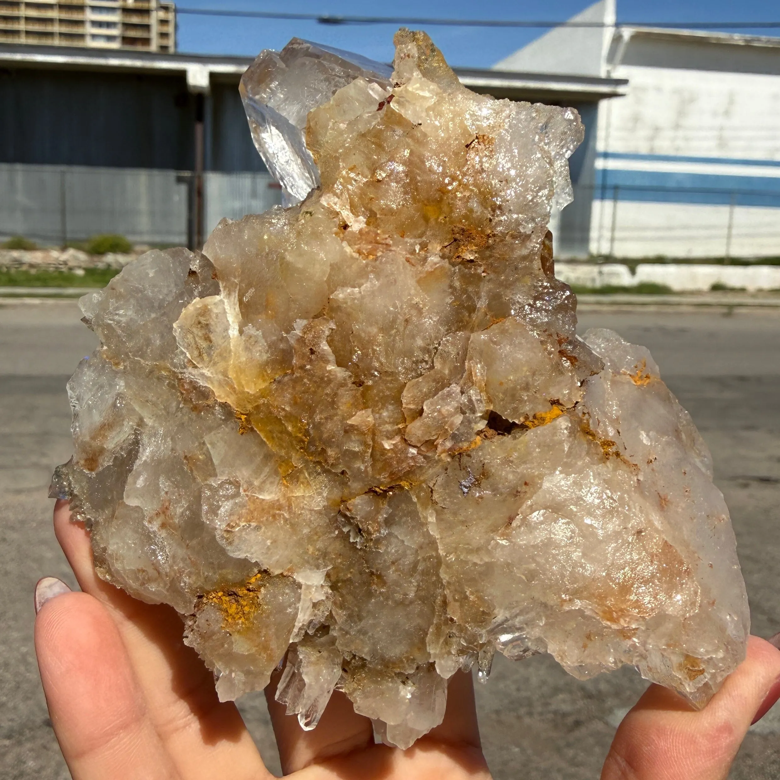 Himalayan Quartz Crystal Cluster – Natural Indian Raw Quartz Specimen | Golden Healer Style Collector Mineral Display Piece - image 8