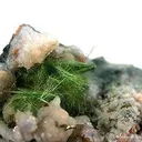 Honessite With Pyrite in Quartz Geode - image 2